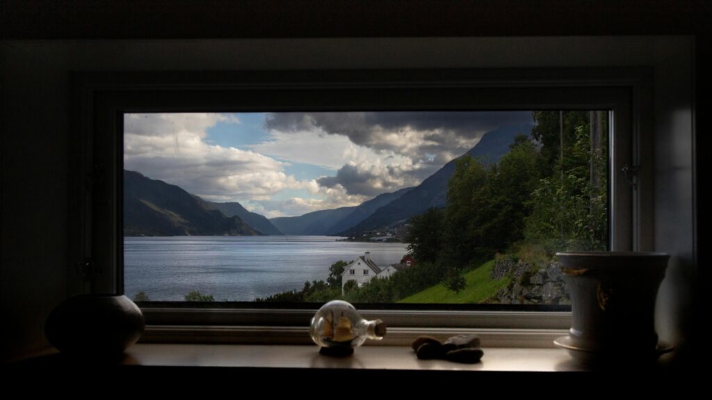 a peaceful view from the window