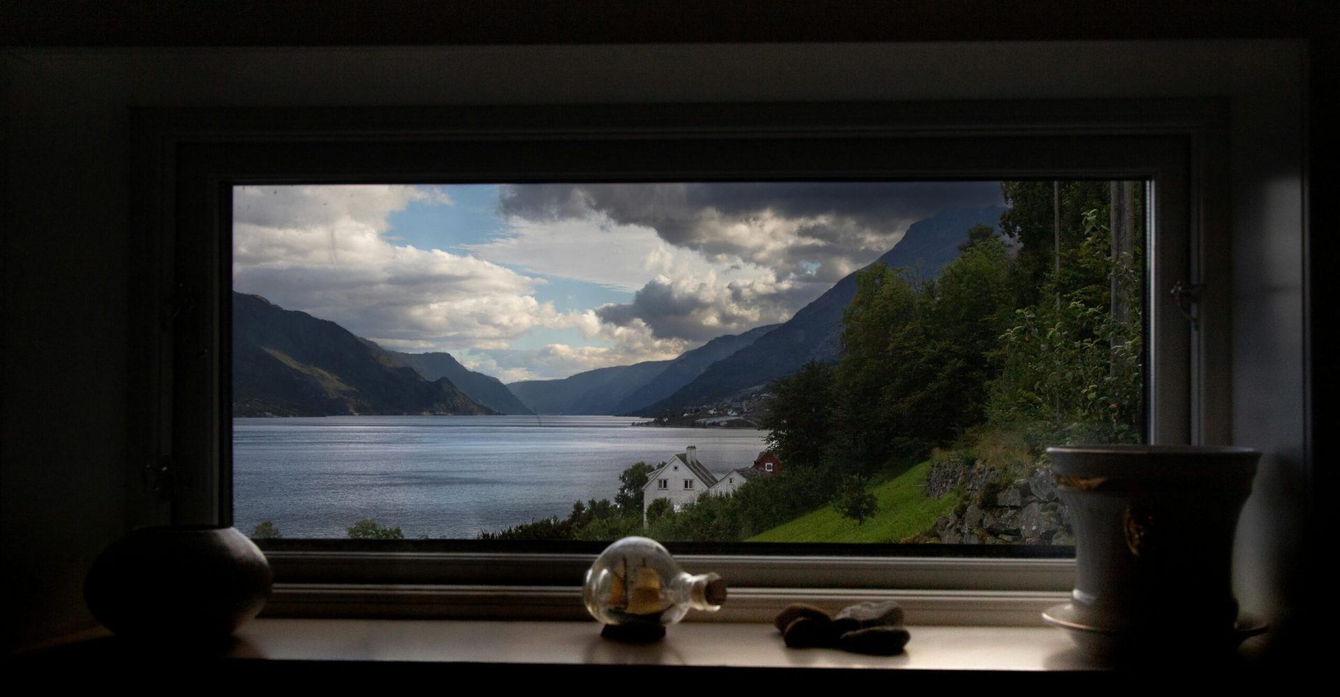 a peaceful view from the window